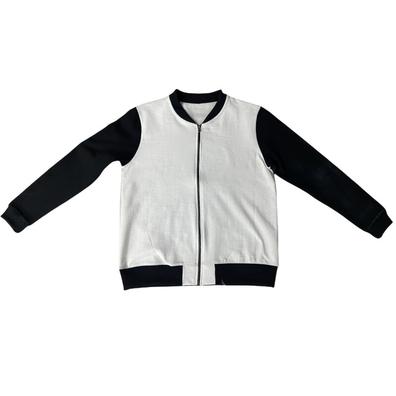 Sublimation Fleece Zip Bomber Jacket  Thumbnail
