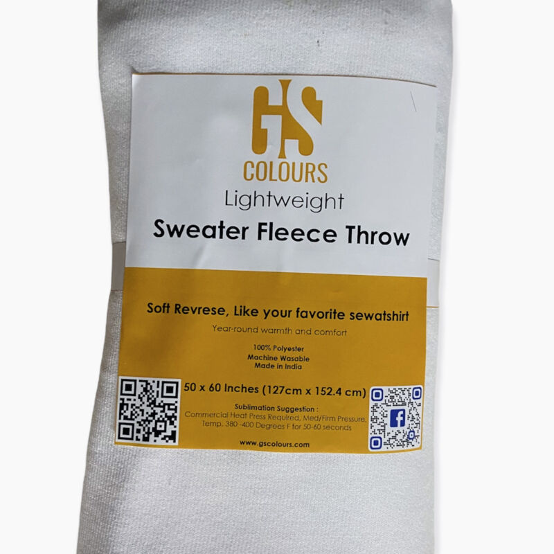 Sublimation Fleece Sweat Blanket Thumbnail